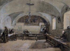 Det indre af Kapucinerklosteret i Albano af Hugh Carter
