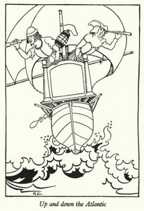 Op og ned af Atlanten (litho) af Hugh Chesterman