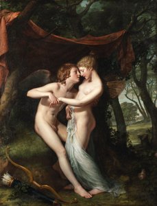 Italiensk: Amor og Psyke i bryllupslunden Amor og Psyke i bryllupslunden af Hugh Douglas Hamilton