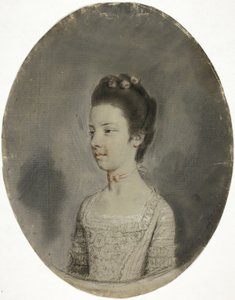 Portrætbuste af en dame af Hugh Douglas Hamilton