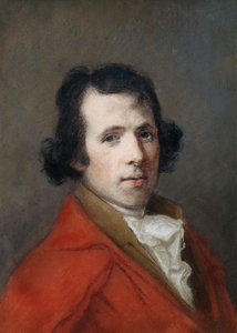 Portræt af Antonio Canova, brystlængde, iført frakke,