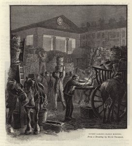 Covent Garden - tidlig morgen af Hugh Thomson