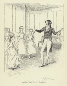 Illustration til Amos Barton af George Eliot af Hugh Thomson