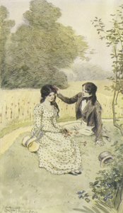 Illustration til Janets anger af George Eliot af Hugh Thomson