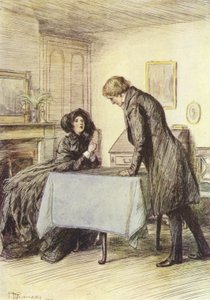 Illustration til Janets anger af George Eliot af Hugh Thomson