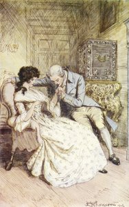 Illustration til Mr Gilfils Love Story af George Eliot af Hugh Thomson