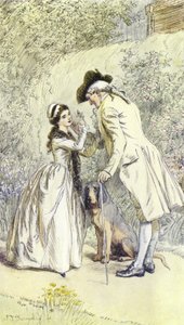Illustration til Mr Gilfils Love Story af George Eliot af Hugh Thomson