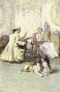 Illustration til Mr Gilfils Love Story af George Eliot af Hugh Thomson