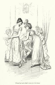 Illustration til Northanger Abbey af Jane Austen (litho) af Hugh Thomson