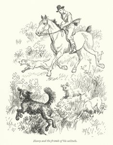 Illustration til Northanger Abbey af Jane Austen (litho) af Hugh Thomson