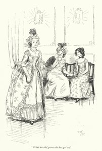Illustration til Northanger Abbey af Jane Austen (litho) af Hugh Thomson