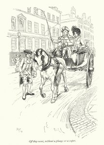 Illustration til Northanger Abbey af Jane Austen (litho)