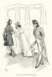 Illustration for Persuasion af Jane Austen (litho) af Hugh Thomson