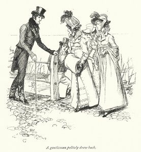 Illustration for Persuasion af Jane Austen (litho) af Hugh Thomson