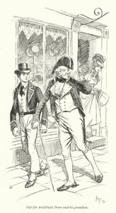 Illustration for Persuasion af Jane Austen (litho) af Hugh Thomson