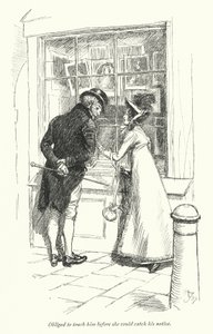 Illustration for Persuasion af Jane Austen (litho) af Hugh Thomson