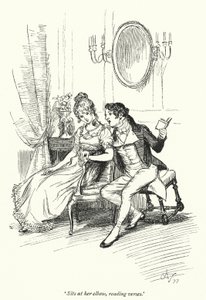 Illustration for Persuasion af Jane Austen (litho) af Hugh Thomson