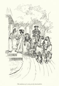 Illustration for Persuasion af Jane Austen (litho) af Hugh Thomson