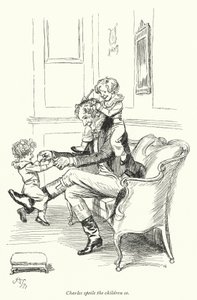 Illustration for Persuasion af Jane Austen (litho) af Hugh Thomson