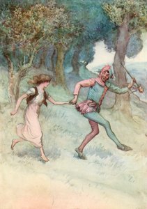 Illustration til Shakespeares, som du kan lide det af Hugh Thomson