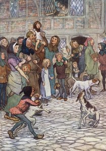 Illustration til The Merry Wives of Windsor af Hugh Thomson