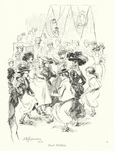 London: Bank Holiday (farvelitografi) af Hugh Thomson
