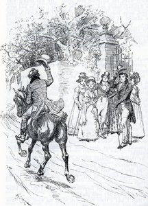 "Mr Perry passant a cheval" (illustration) af Hugh Thomson