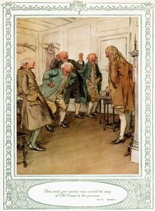 Oliver Goldsmiths skuespil She Stoops to Conquer af Hugh Thomson