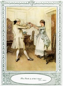 Oliver Goldsmiths skuespil She Stoops to Conquer af Hugh Thomson