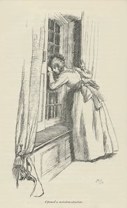 Åbnede en vinduesskodder, 1896 af Hugh Thomson
