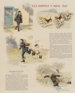 Red Herrings med Pakkepost (chromolitho) af Hugh Thomson