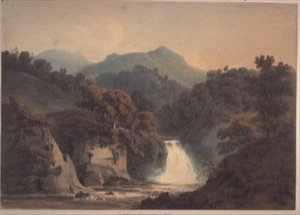 Udsigt over Bran, nær Dunkeld af Hugh William Williams