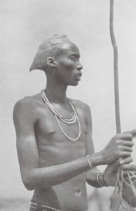 Dinka-Neger (s/h-foto) af Hugo Adolf Bernatzik