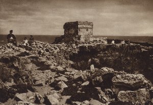 Mexico: Isla de las Mujeres, Yucatan (s/h-foto) af Hugo Brehme