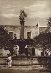Mexico: Puebla, Fuente de San Miguel (s/h-foto) af Hugo Brehme