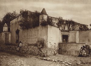 Mexico: Tlacopan, udkanten af hovedstaden Mexico (s/h-foto) af Hugo Brehme
