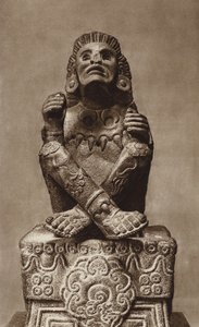 Mexico: Xochipilli med maske, Nationalmuseet (s/h-foto) af Hugo Brehme