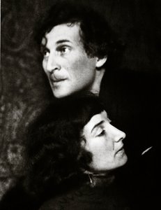 Marc og Bella Chagall (sepiafoto)