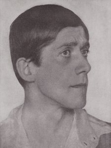 Oskar Kokoschka, østrigsk kunstner og forfatter (s/h-foto) af Hugo Erfurth