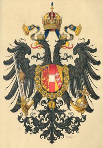 Lille våbenskjold fra Kejserriget Østrig, 1890. af Hugo Gerard Strohl