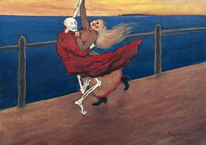 Dødedansen af ​​Simberg, Hugo (1873-1917)