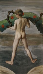 Kransbærer; Dreng, der bærer livets krans af Hugo Simberg