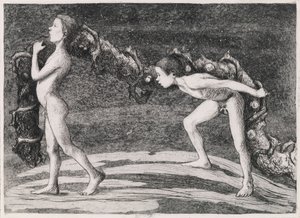 Garland-bærere II af Hugo Simberg