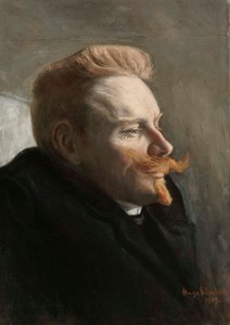 Manden med det røde overskæg af Hugo Simberg