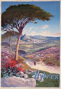 Plakat reklame Hyeres, Provence