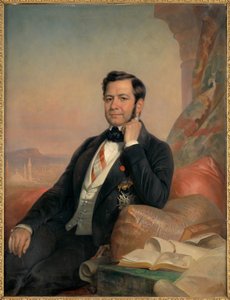Portræt af Ferdinand de Lesseps af Hugues Foureau
