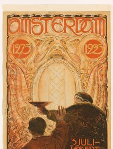 Plakat til udstillingen Amsterdam 1275-1925 Amsterdam 1275 1925 (titel på objekt)
