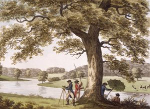 Humphry Repton opmåling med en teodolit