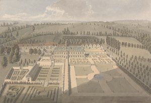 Udsigt over Sarsden (wc over grafit på papir) af Humphry Repton