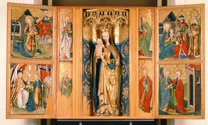 Jomfru Marias altertavle fra Szepeshely, ca. 1480 (tempera på panel)